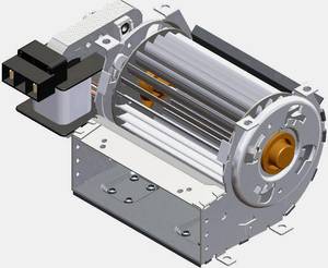X-Fan CD04329V12BHWER Querstromlüfter Motor rechts 12 V//DC